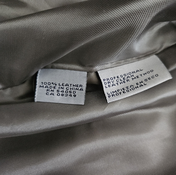 NWOT - Leather Anne Klein Green Soft & Supple Jacket - Size XL - Picture 4 of 12